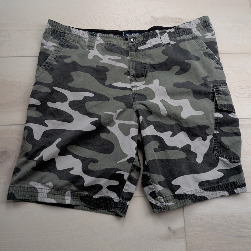 Fox Racing Shorts Mens 44 Cargo Camo Mountain Biking MTB Y2K Skate Green